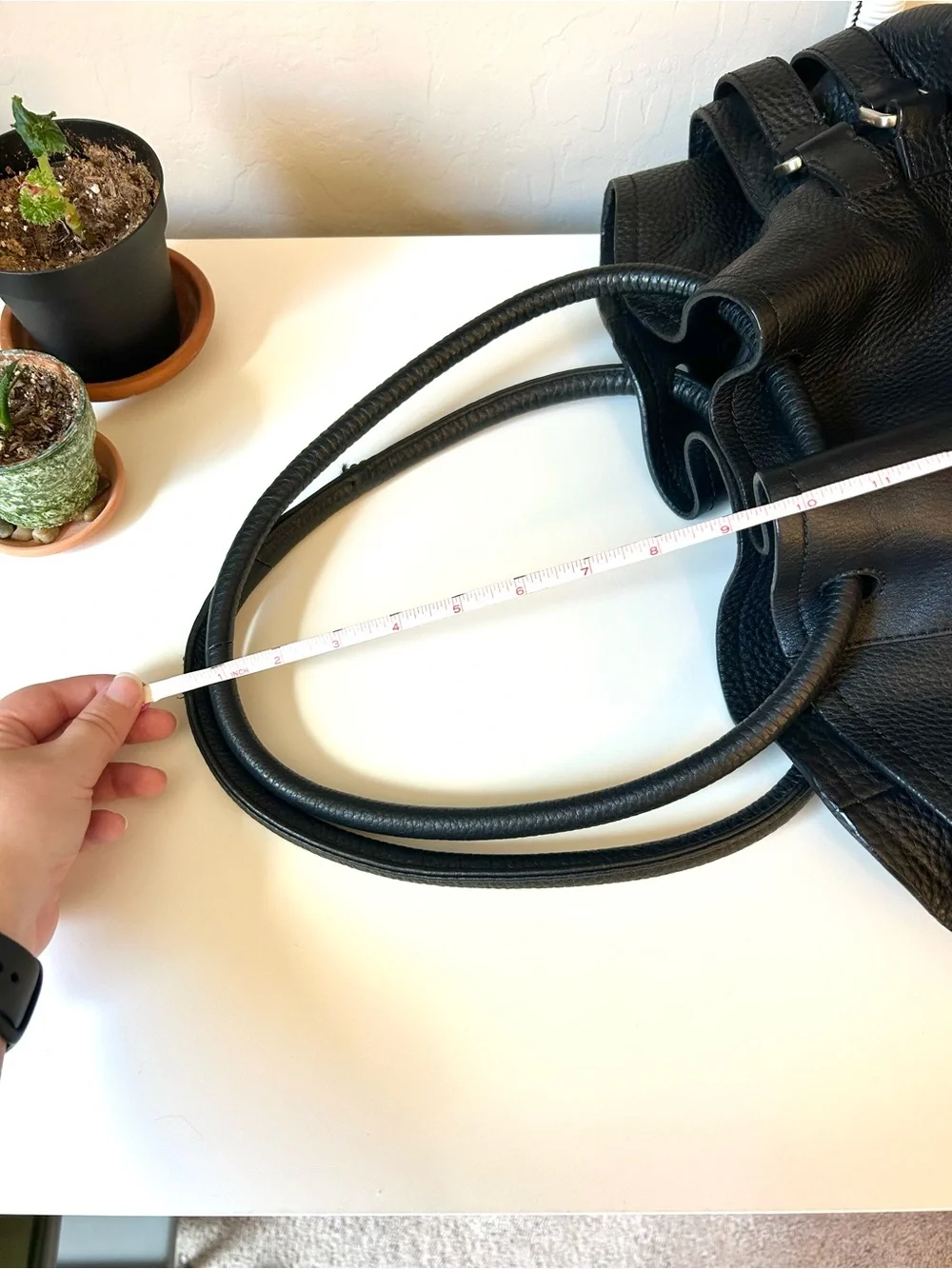 Cole Haan Leather Black Purse | Village Hobo Shoulder Bag